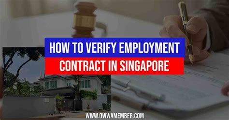 How to Verify Employment Contract in Singapore.